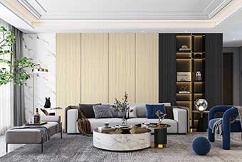 洛阳轻奢风格-客厅