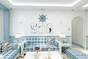 洛阳地中海风格-客厅