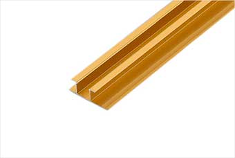 洛阳航空纤维墙咔铝合金带灯中条（钛金氧化）