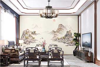 洛阳森佰汇航空纤维墙咔（巴山蜀水）