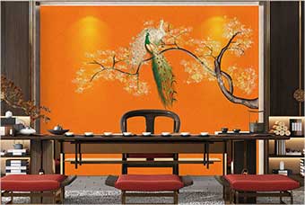 洛阳森佰汇航空纤维墙咔（春花秋月）