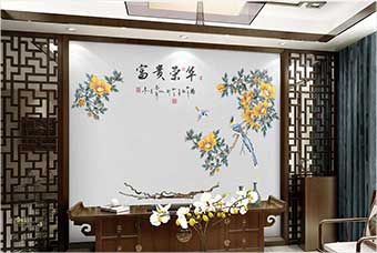 洛阳森佰汇航空纤维墙咔（富贵荣华）